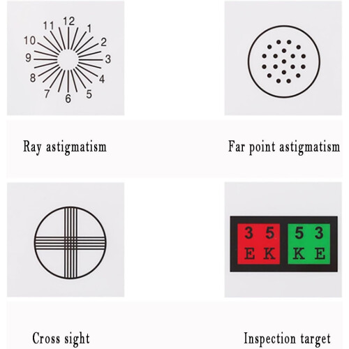 Eye Exams Charts LED Eye Chart Light Box Near Vision Chart Hyperopia Presbyopia Compatible Accurate Measurement 1