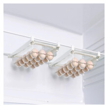 Fridge Organisers Under-Shelf Refrigerator Drawer Box for Eggs and Fruits, Kitchen Storage Organizer, BPA-Free Plastic