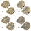 2Pcs Retro Hinweis Papier Clip Lesezeichen Seite Clips-D 2