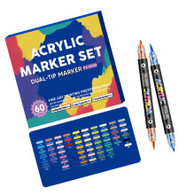 Aquarell-Marker mit doppelter Spitze, doppelfarbiger-60