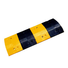 HeavyDuty Rubber Speed Bumps for Driveway with Visibility Strips, Easy Install, 100x35x7cm