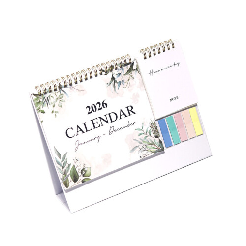 Tischkalender 2026, 12 Monate, Referenzen von Januar bis-B