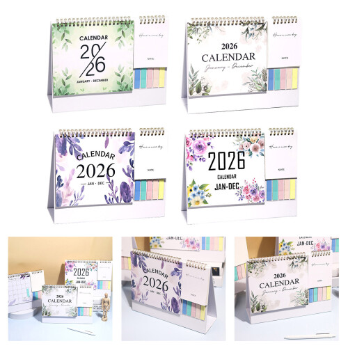 Tischkalender 2026, 12 Monate, Referenzen von Januar bis-B 1