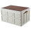 Foldable Outdoor Storage Box with Lid, Large Capacity Stackable Container for Clothes and Tools, Wear Resistant Organizer for Camping and Home Use 1