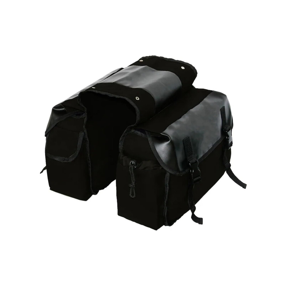 Waterproof Motorcycle Saddlebags And Bicycle Pannier Bags With Large Capacity For Rear Rack Black 9119770708397