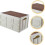 Foldable Outdoor Storage Box with Lid, Large Capacity Stackable Container for Clothes and Tools, Wear Resistant Organizer for Camping and Home Use 3