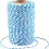 Δώρα και χειροτεχνίες DIY, σπάγκος Lake Blue And White, 100 μέτρα από μείγμα βαμβακιού υψηλής 2