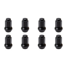 8 Pack Black ATV Lug Nuts 10mm x 1.25 Tapered 14mm Head for Yamaha Rhino 660 4x4 20042007