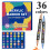 Aquarell-Pinselstifte, flexible Marker mit doppelter Spitze,-36 6
