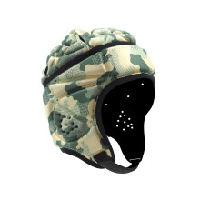 Padded Helmet Protective Headgear For Rugby Football Soccer Camo Multi Sport Compatibility Foam Padding