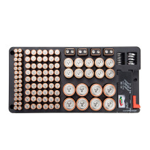 Battery Organiser With Battery Tester, 116Battery Storage Case For AA, AAA, C, D, 9V Sizes, Batteries Not Included