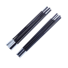 Fiberglass Tent Pole Kit 2Piece Section Replacement Poles For Double Tents Black Camping Hiking Trekking Accessories
