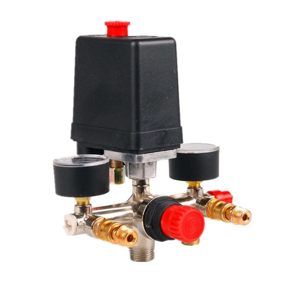 Smart Air Compressor Controller, Tubular Control Valve With Dual Gauge Display For Accurate Pressure Regulation 9454554060811