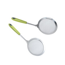 Stainless Steel Strainer with Long Handle, Fine Mesh Skimmer Ladle for Frying, Boiling and Hot Pot