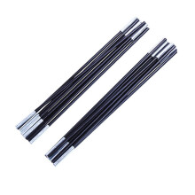 Fiberglass Tent Pole Kit - 2Pcs Black Replacement Poles for Double Tent Camping Hiking Support Bars 8.5mm Diameter