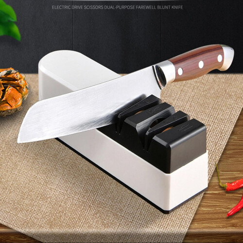 USB Rechargeable Electric Knife Sharpener with 4Stage Automatic Precision Sharpening for Kitchen 1