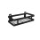 Stainless Steel Spice Organizer, Versatile Wall-Mounted Spice Shelf for Space-efficient Storage (Black) 1