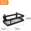 Stainless Steel Spice Organizer, Versatile Wall-Mounted Spice Shelf for Space-efficient Storage (Black) 8