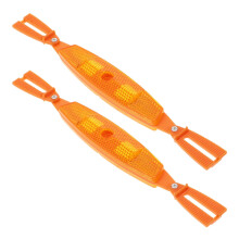 Bike Wheel Lights For Bicycle Reflectors Reflective Night Cycling Safety Accessories Plastic Easy To Install