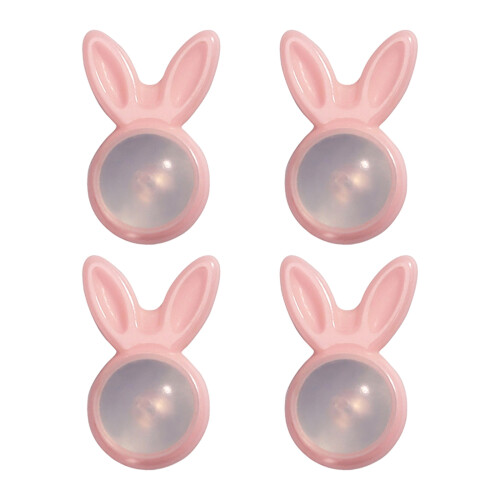 Boucles d'oreilles élégantes avec-Oreilles de lapin rose clair