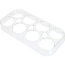Robuster Eierbehälter aus Kunststoff für den Kühlschrank, transparentes Eierregal aus Acryl mit separaten Fächern zur platzsparenden Aufbewahrung