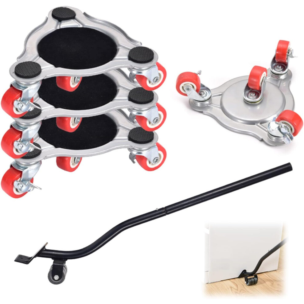 Advanced Furniture Mover Set, Abs And Steel Construction Furniture Dolly With Non-Slip Pads For Safe & Easy Relocation, Heavy Furniture Swivel Cas 9198585071971