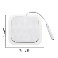 TENS Unit Electrode Pads for Muscle Stimulation Therapy, Self-Adhesive TENS Pads Replacement Reusable Latex-Free Universal Compatibility Standard 2mm