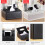 Rechteckige Taschentuchbox aus PU-Leder mit 3