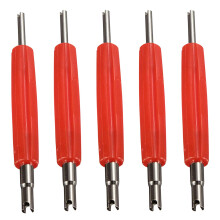 Valve Core Remover Tool Set, Dual Valve Core Wrench for Car Truck Bike, 5 Pcs Steel Shaft Kit
