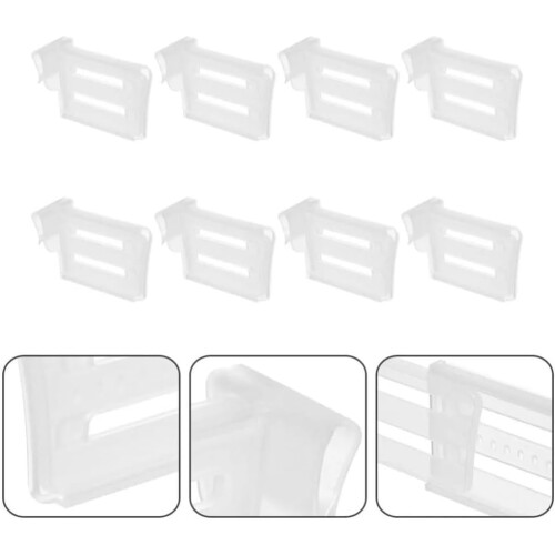 8PCS Clear Fridge Organizer Adjustable Refrigerator Dividers for Efficient Space Organization 1