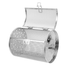 Rotisserie Basket Stainless Steel 360 Rotating Grill for Vegetables Nuts Coffee Roasting Oven