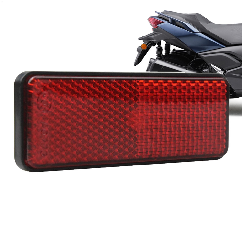 Motorcycle Safety Reflector With Brightness Visibility, Waterproof Rear Warning For Night Riding Red 9001264946678