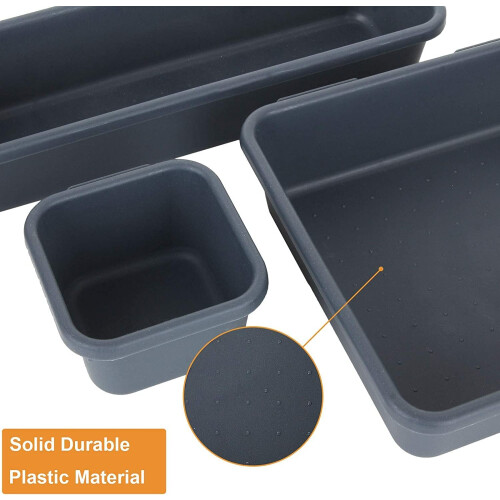 Durable Plastic Drawer Organizers, Stackable Trays for Easy Cleaning, Customize Combinations of Space Organizer Enhances Your Home's Functionality 2