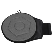 360 Degree Swivel Car Seat Cushion 38cm Round Rotating Cushion with Nonslip Base for Elderly Seniors Gray