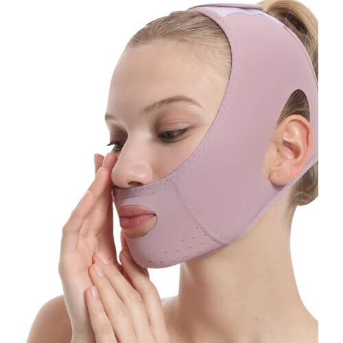 V Shape Contouring Face Blue Upgraded Cold Version, Double Jaw Reducer, V Lines Shaping, Lifting, Adjustable Belt 2