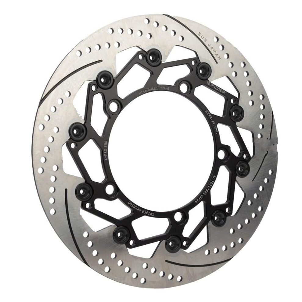 Front And Rear Motorcycle Cnc Floating Brake Disc Rotors 300Mm Enhanced Braking Efficiency For Xmax 300 9189345591754