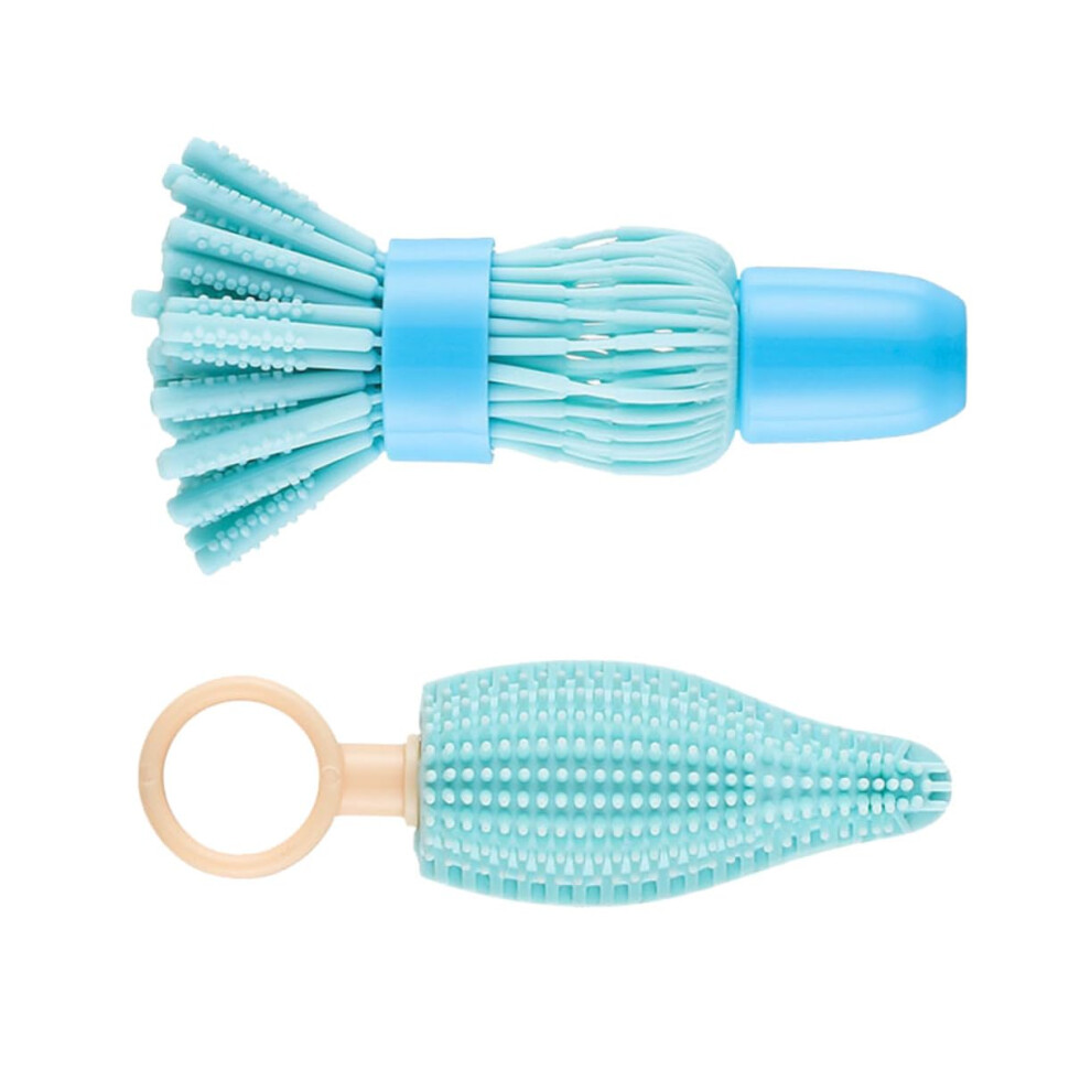 Rotating Bottle Brush 2Piece Set Pacifier Cleaner Travel Bottle Brush For Silicone Bottles
