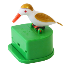 Dispenser di stuzzicadenti a forma di uccellino, in plastica di alta qualità con coperchio igienico e facile da pulire, ideale come organizer da