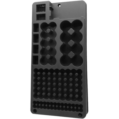 Battery Storage Box Organizer Holder with Digital Display, Tester for AAA AA C D 9V Batteries, Compact Design 1