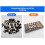 Battery Storage Box Organizer Holder with Digital Display, Tester for AAA AA C D 9V Batteries, Compact Design 5