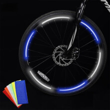 Reflective Safety Stickers for Bikes - Easy Application, Red Color, Firm Adhesion, Durable Material