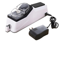 Electric Knife Sharpener with Dual Slots, Fast Sharpening for Home Kitchen, Protective Cover, Scissor Slot