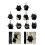 Cute Ghostly Wing Cat Keychain Bag-MR213 Little Black C 3