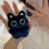 Cute Ghostly Wing Cat Keychain Bag-MR213 Little Black C 7