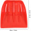 Snow Shovel Head Replacement, Durable PP Plastic Large Capacity Scoop for Efficient Snow Removal 2