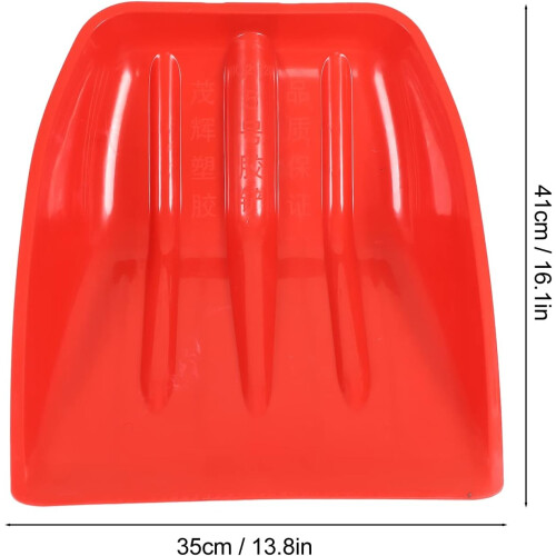 Snow Shovel Head Replacement, Durable PP Plastic Large Capacity Scoop for Efficient Snow Removal 1