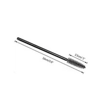Einweg-Mascara-Bürstchen für die Wimpernpflege und Wimpernverlängerung, spiralförmiger Bürstenkopf, glatte und elastische Borsten, leicht und