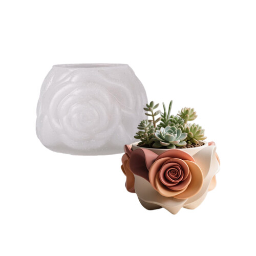 Versatile Silicone Mould In Rose Shape for Art or Garden Projects