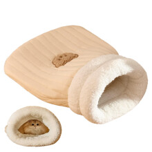 Cave Linen Fabric Bed Cat Cave Bed Soft Linen Easy Access Sleeping Bag Design For Small Dogs And Cats