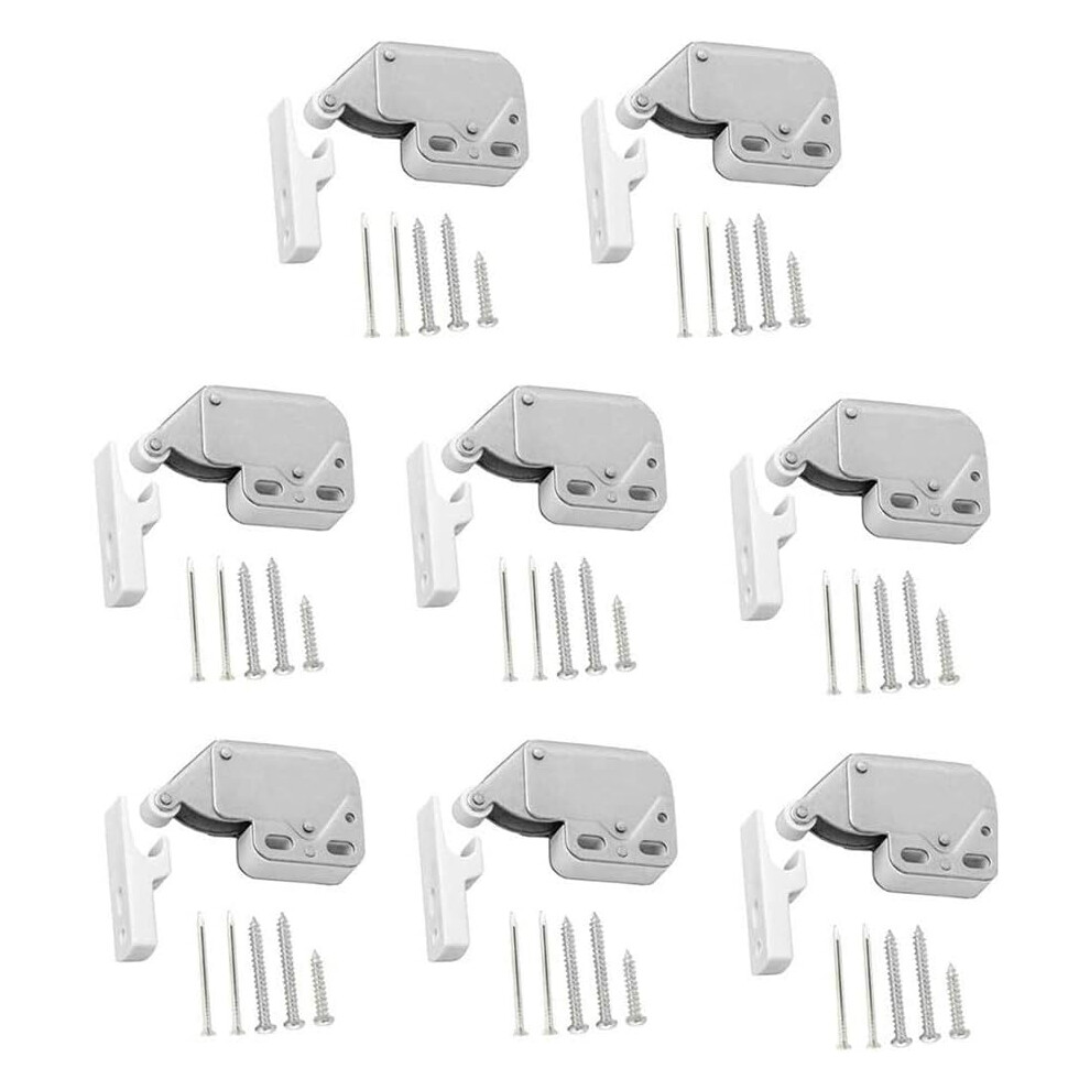 Push To Open Door Lock For Furniture Cabinet Closure, Spring Loaded Door Lock With Snap Lock And Mini Push Latch Mechanism, Cabinet Latches For Drawer 9198585072701